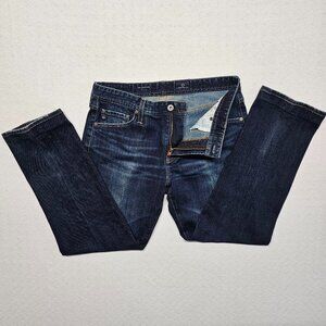 AG Adriano Goldshmied The Graduate Tailored Leg Blue Jeans Size 33 hem altered
